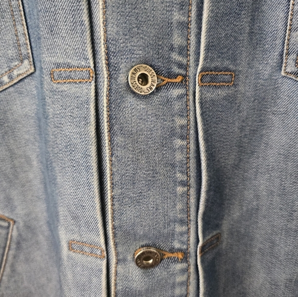 Guess Vintage 90's Y2K Jean Denim Trucker Jacket Mens XXL - Picture 5 of 15